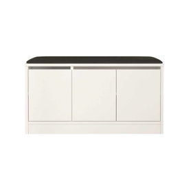 Hanah Home Mr2-W Zapatero Blanco con Parte Superior de Piel de PU